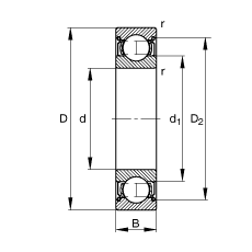 S 61902-2Z, (j) DIN 625-1 (bio)(zhn)Ҫߴ, ɂ(c)g϶ܷ