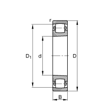 ΝLS 20212-K-TVP-C3, (j) DIN 635-1 ˜ʵҪߴ, FF 1:12