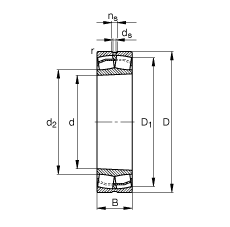 {(dio)ĝLS 23220-E1A-K-M, (j) DIN 635-2 ˜ʵҪߴ, FF 1:12