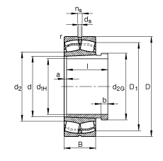 {(dio)ĝLS 23230-E1A-K-M + AHX3230G, (j) DIN 635-2 ˜ʵҪߴ, F׺ж